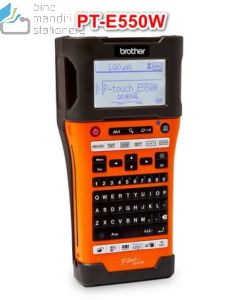 Brosur gambar alat tulis Brother PT-E550W Electrician Model Handheld P-touch Labeller