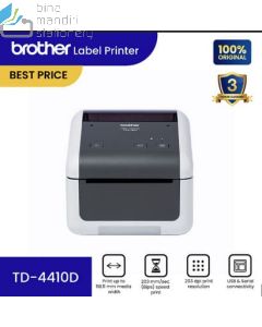 sample Image peralatan P-touch Labeller Brother TD-4410D Direct Thermal Label Printer 4inch