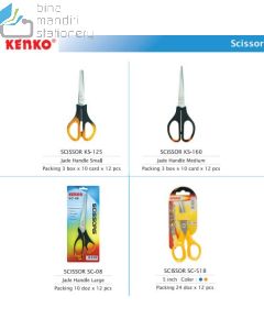 Foto atk Kenko Scissor SC-125 Gunting Agen merek Kenko