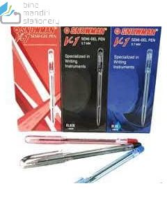 E-Katalog gambar perlengkapan Pena Pulpen Snowman Ballpoint V-1 Medium 1.0mm Black