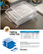 Foto Plat nama file Bantex 9826 Organiser Document Tray Optima Transparant merek Bantex